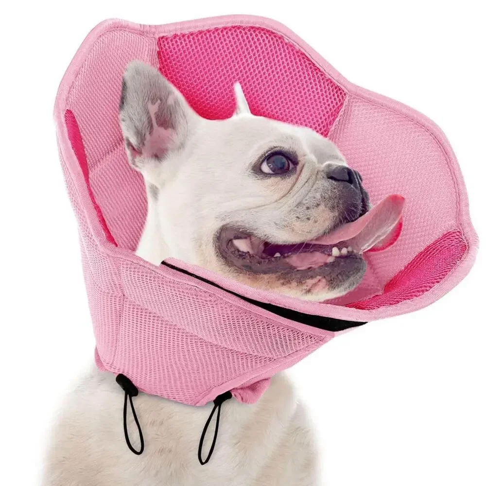 Pink Soft Mesh Pet Recovery Collar